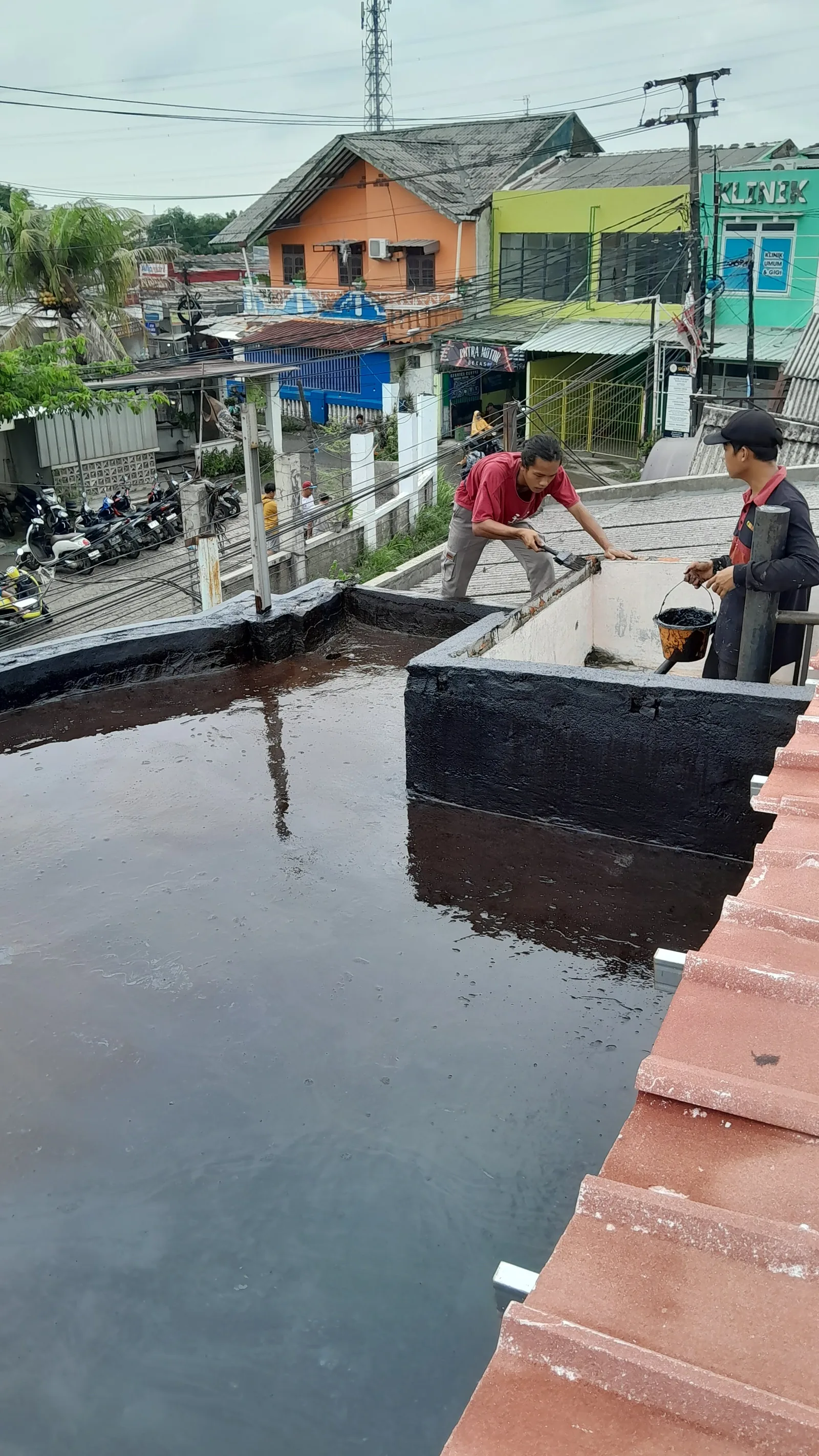 Proyek waterproofing dak beton Subur Jaya Aspal