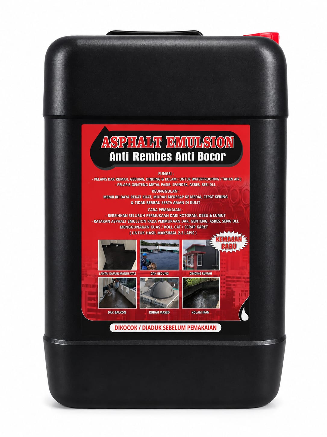 Asphalt Emulsion waterproofing Subur Jaya Aspal 20 kg