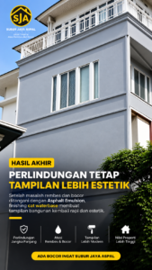 Hasil waterproofing dinding rumah di Pamulang Tangerang Selatan